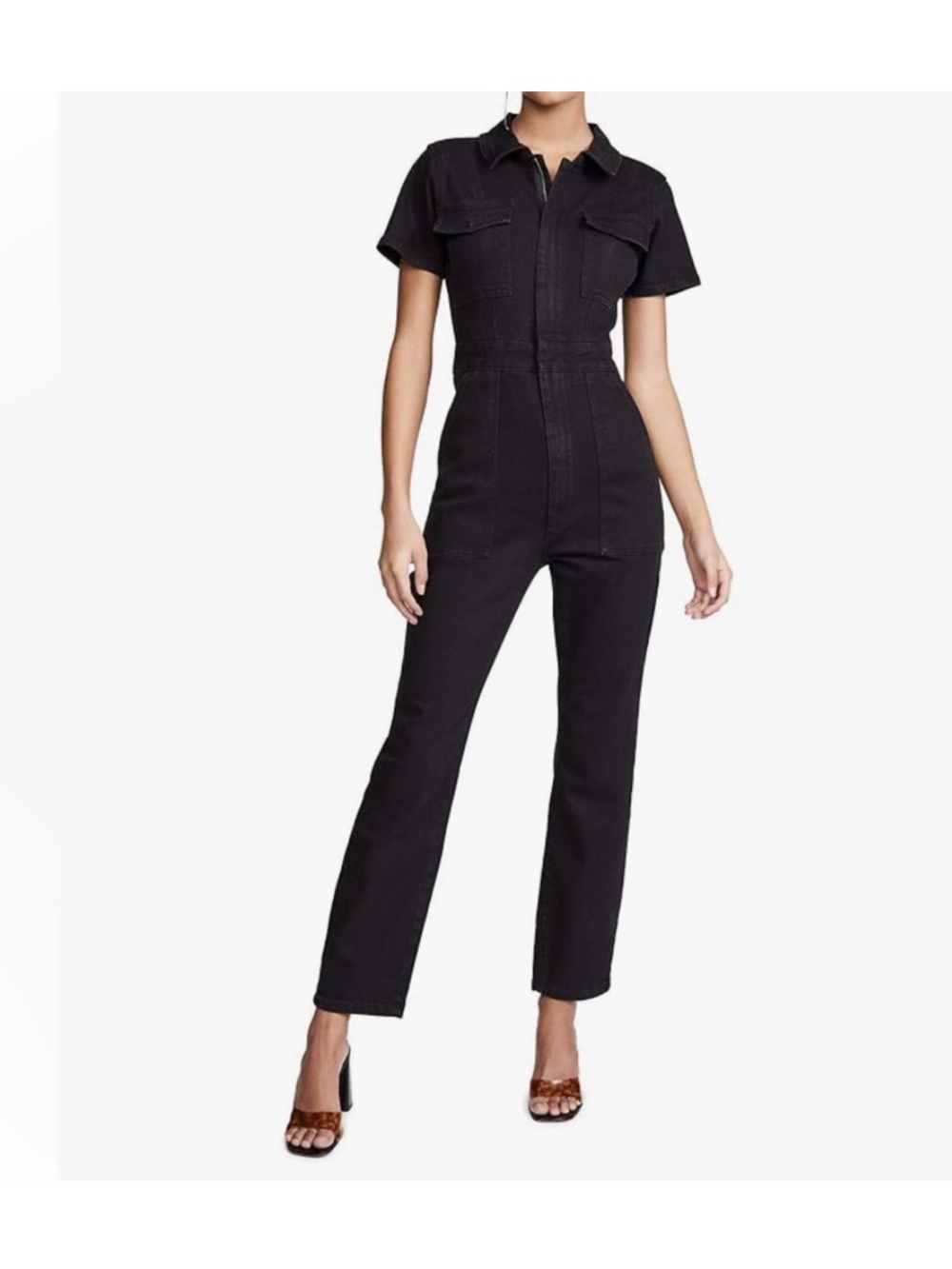 Good American Utility Jumpsuit Sz 1